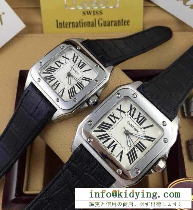 雑誌掲載アイテム 2015春夏物 cartier カルティエ 4色可選 恋人腕時計 230560