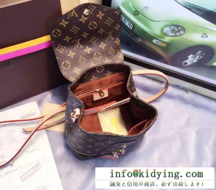  上品さがあふれる ルイヴィトンリュック新品 louis vuitton リュックサックバッグモノグラムファスナー 3色可選
