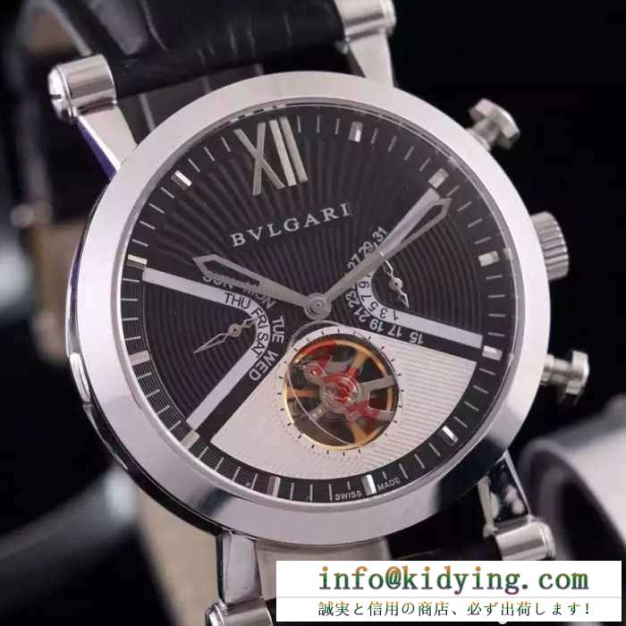 素敵  2016  ブルガリbvlgari  機械式（自動巻き）ムーブメント ミネラルガラス 男性用腕時計 4色可選