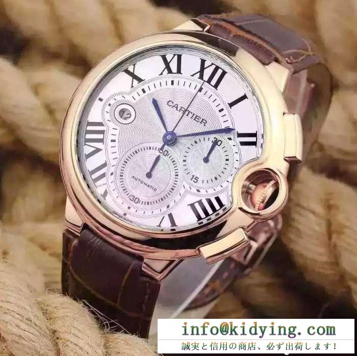 大人のおしゃれに 2016  カルティエ  cartier7750スイスムーブメント 45mm 男性用腕時計 6色可選