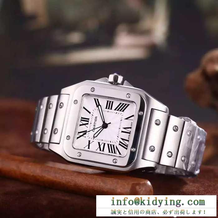 2016 大人キレイに仕立てる カルティエ cartier スイス輸入クオーツムーブメント 男性用腕時計 4色可選