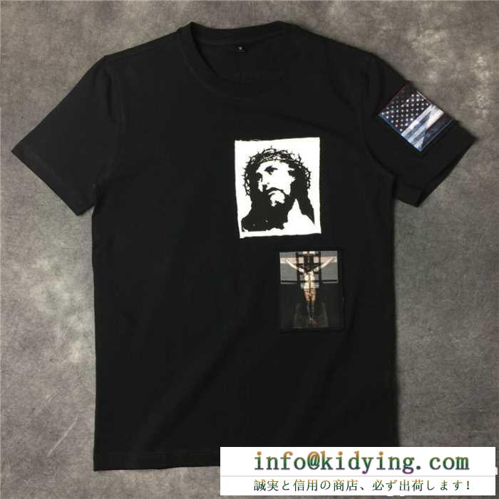 大好評? ジバンシー givenchy 2017春夏 半袖tシャツ 男女兼用 2色可選 優しいフィット感