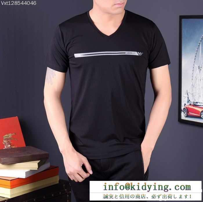 アルマーニ armani 2017 3色可選 半袖tシャツ 追跡あり☆入手困難!!