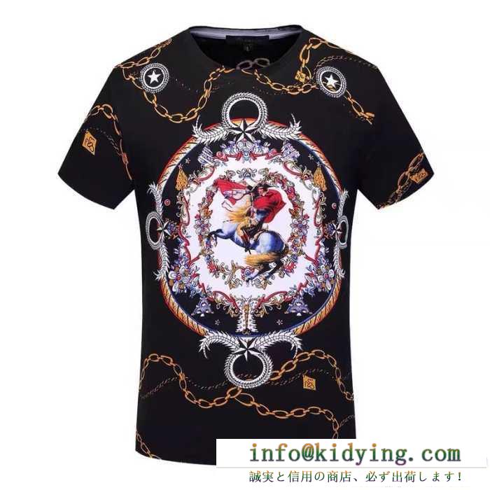 ヴェルサーチ versace 半袖tシャツ 2017春夏 雑誌掲載アイテム 3色可選
