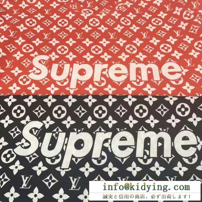 夏に人気定番なSupreme、シュプリーム 偽物のlv図案のレッドとブラックの2色メンズ半袖tシャツ.