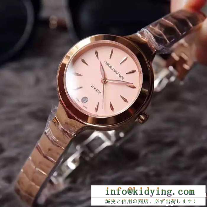 大人気☆NEW!! 2017アルマーニ armani 女性用 33mm*8mm ミネラル水晶ガラス