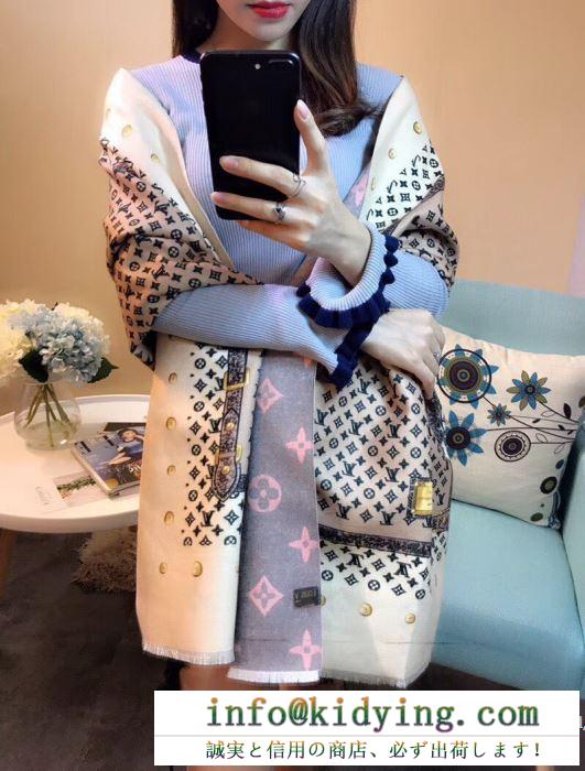 大人っぼい 2017新款 あったか発熱ロングマフラー 3色選択可 ルイ ヴィトン louis vuitton