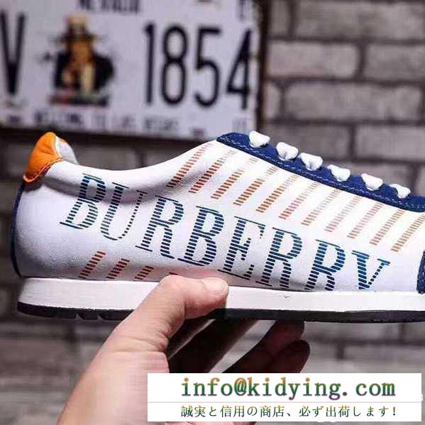 バーバリー、Burberry コピーのスニーカーコーデのメンズ、レディース用の白と黒2色シューレスシューズ.