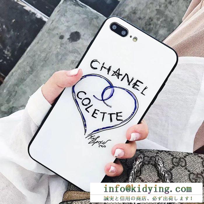 即納！可愛い ハート シャネル iphone ケース 新作 レディース chanel 偽物 人気 モデル 入荷 安い