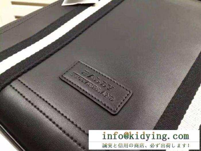 限定特価BALLYバリースーパーコピーメンズ本革ビジネス用ブラックのショルダー付きトートバッグ