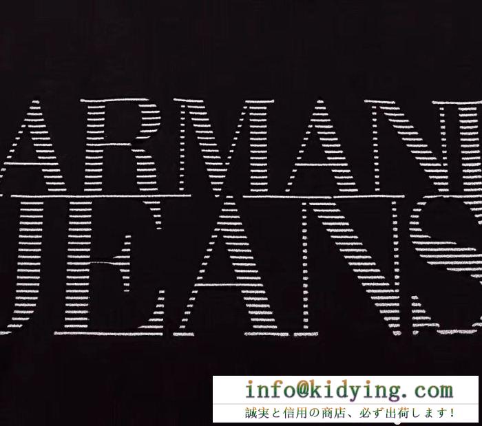 海外通販ARMANIアルマーニ通販2018おすすめプリントメンズクルーネック半袖Ｔシャツ