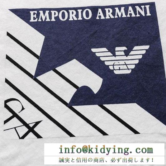 国内発送料無！アルマーニ ｔシャツ コピー 男性服 armani最大の魅力 カジュアル 個性溢れる 半袖
