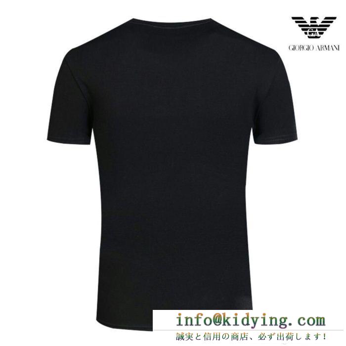 男性が憧れる アルマーニ 人気 新着 emporio armani tシャツ コピー ファション2018 限定 半袖 カジュアル