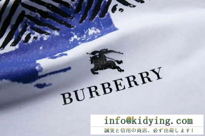 ファション単品 コピー ブランド バーバリー ｔシャツ 新品 半袖 クルーネック 夏着 メンズ burberry ３色