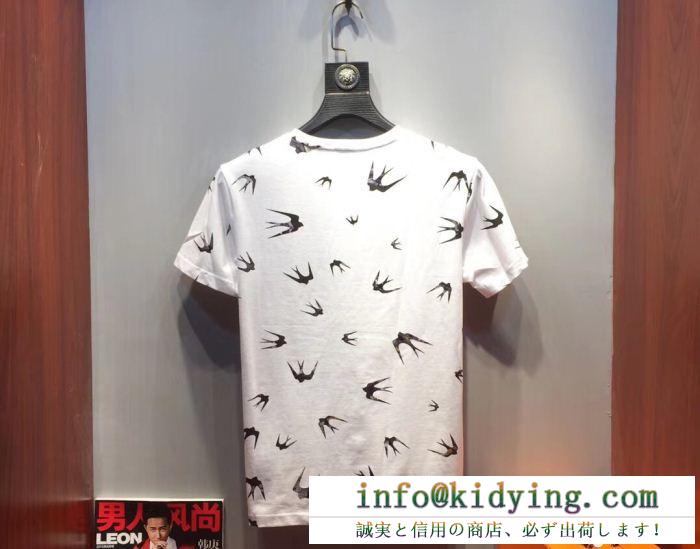 2018夏季Dolce&Gabbana ｔシャツ 偽物 メンズ ファション ステキ プリント柄 格安 夏服 吸汗速乾 