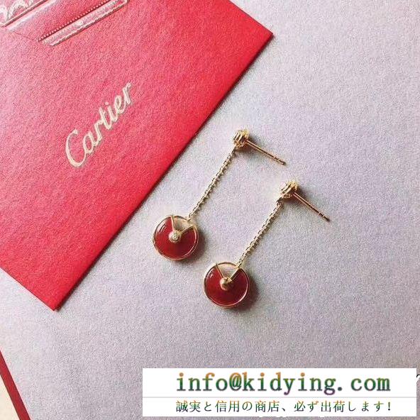ピアス 人気急上昇 今年流行 上品な印象 オシャレ 可愛いデザイン カルティエ cartier 3色可選