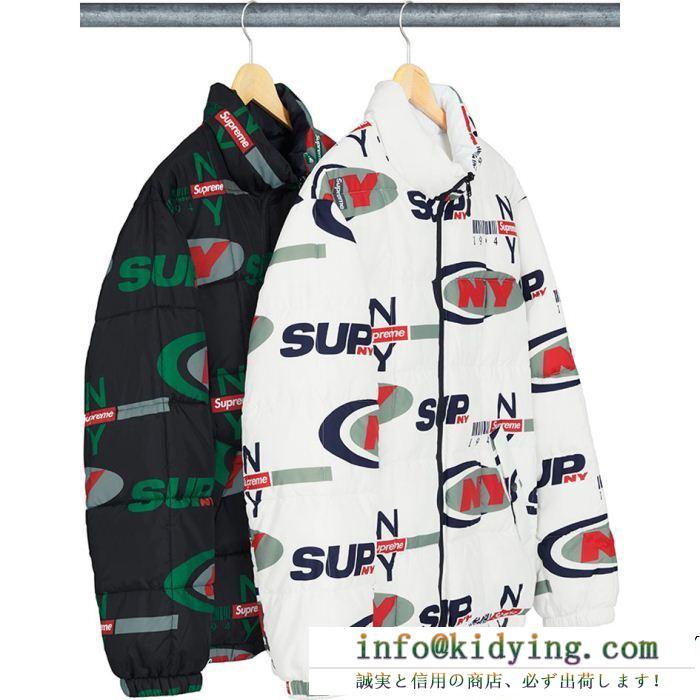Supreme 18fw ny reversible puffy jacket supreme シュプリーム 秋のお出かけに最適 2色可選 人気爆発新品