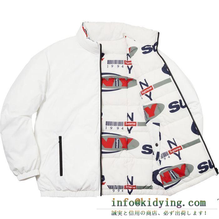 Supreme 18fw ny reversible puffy jacket supreme シュプリーム 秋のお出かけに最適 2色可選 人気爆発新品