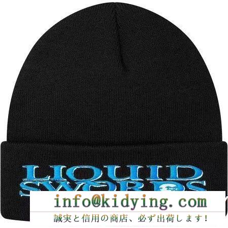 SUPREME 18fw liquid swords beanie supreme シュプリーム ニットキャップ 2色可選 超人気大特価 大人気定番