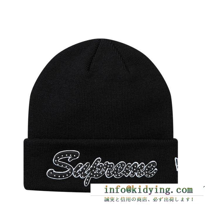 ニットキャップ supreme 18fw new era script beanie 2018新入荷 人気モデル supreme シュプリーム 多色可選