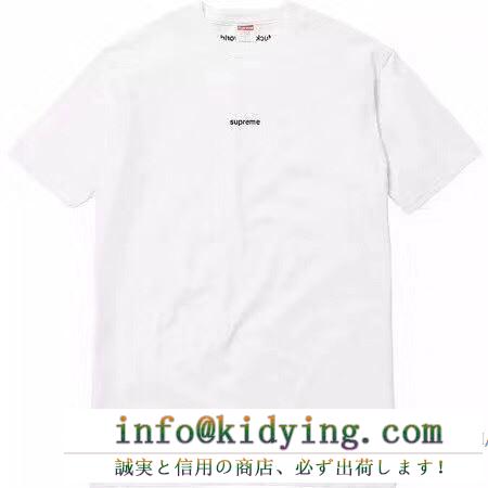 2018最新入荷 supreme box logo 偽物 半袖ｔシャツ シュプリーム プリント 丸首tシャツ カットソー２色可選