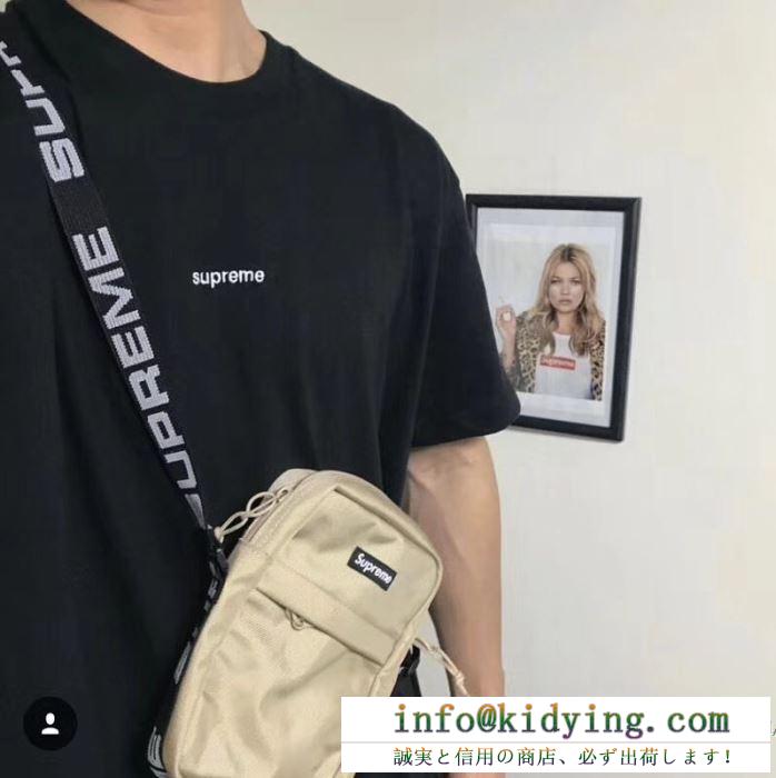 2018最新入荷 supreme box logo 偽物 半袖ｔシャツ シュプリーム プリント 丸首tシャツ カットソー２色可選