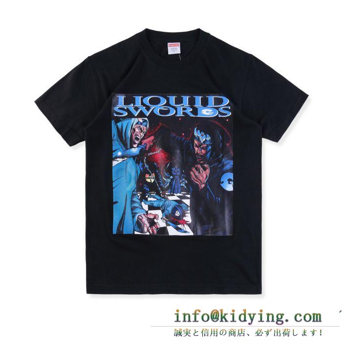 セレブ愛用? supreme 18fw liquid swords tee tシャツ/半袖 4色選択可 価格セール