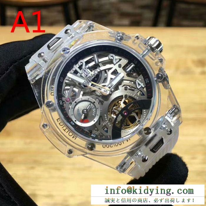 注目の逸品 2色可選 男性用腕時計 機械式（自動巻き）ムーブメント ウブロ hublot 2018年春夏のトレンド
