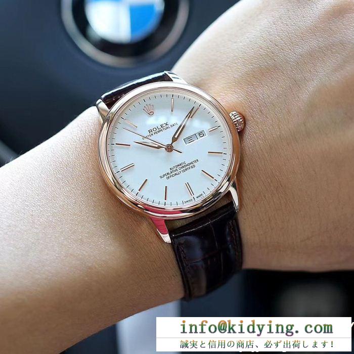 今の季節におすすめロレックス腕時計コピーROLEXウォッチコピーメンズ金属ダイアル革のストラップ二つ色可選択