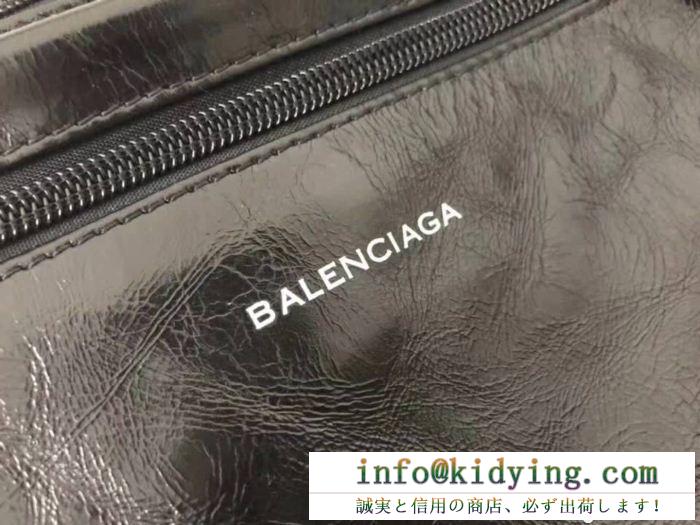 《希少》BALENCIAGAバレンシアガ偽物本革レザー採用メンズショルダーバッグ