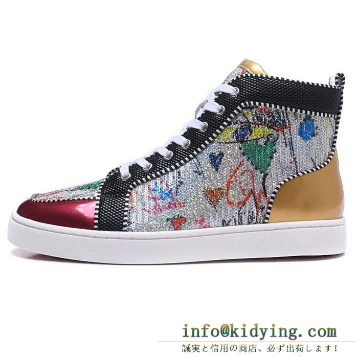 18AW新作Christian louboutinルブタンコピーrantus orlatoハイカットスニーカー人気シューズ