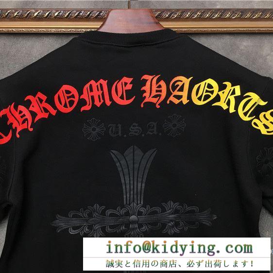 2色可選 男女兼用 19ss 春夏最新作 雑誌にも人気掲載アイテム クロムハーツ chrome hearts 長袖tシャツ