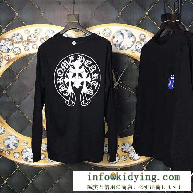 夏新品完売間近 長袖tシャツ chrome hearts クロムハーツ19ss新作大人気旬トレンド