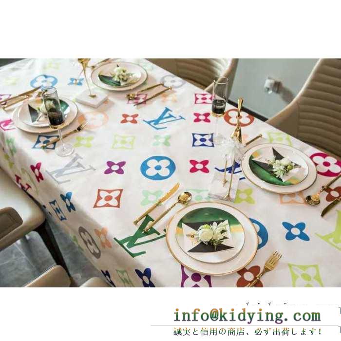 テーブルクロス louis vuitton 品ある素敵な食卓コーデに ルイ ヴィトン コピー 激安 ブランド ホワイト モノグラム セール