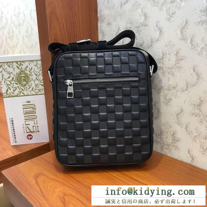 ルイヴィトン ショルダーバッグ コーデ 最新のトレンドの主役となる限定品 メンズ louis vuitton コピー ブラック ダミエ 安い