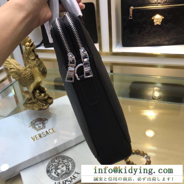 PRADA プラダ ビジネスバッグ コピー 大人らしいデザインで印象的に メンズ ブラック レザー デイリー コーデ 2019秋冬 品質保証