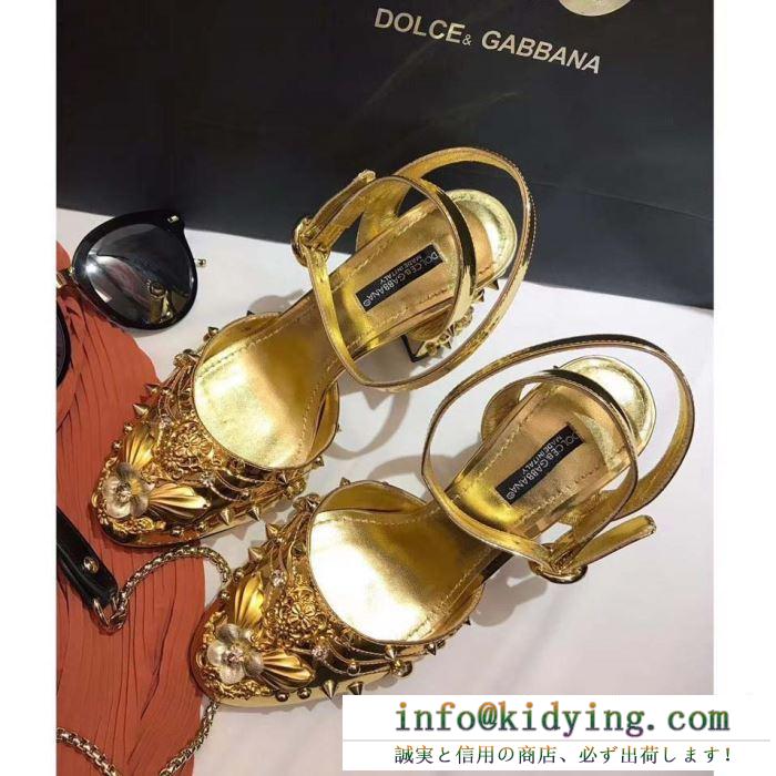 2色可選 サンダル ss19待望入荷vip価格 ドルチェ＆ガッバーナ dolce&gabbana 使えて可愛いデザイン夏新品