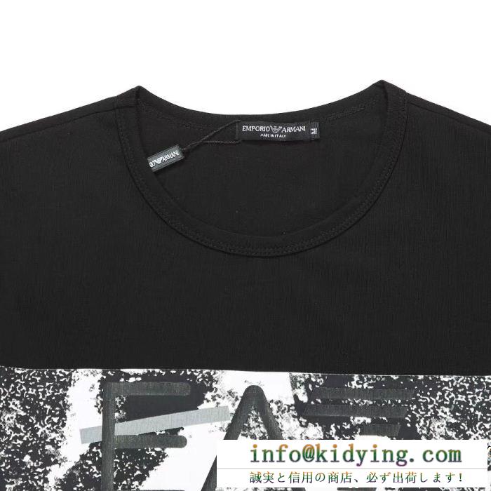 ARMANI アルマーニ 半袖tシャツ 3色可選 vip 先行セール2019年夏 存在感のある