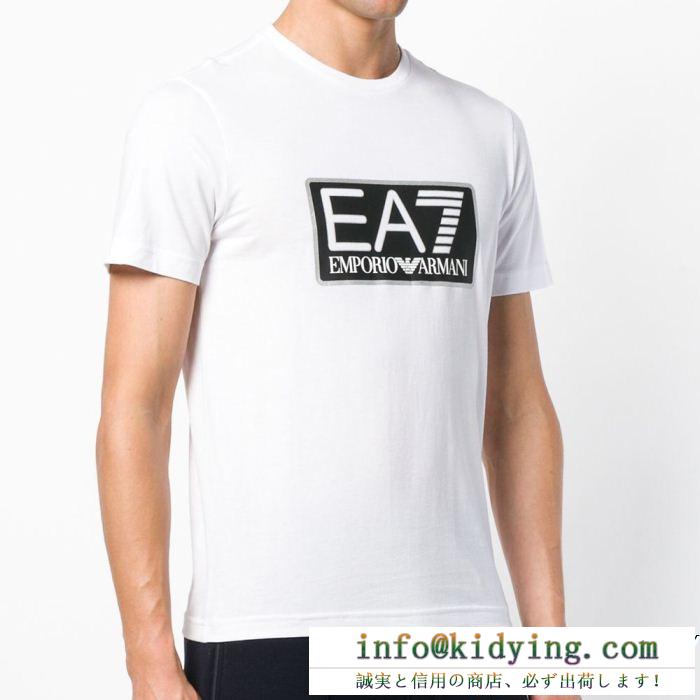 EMPORIO armaniエンポリオアルマーニ tシャツ コピー6zpt81pj02z11200コットンジャージー製ea7プリント半袖メンズ