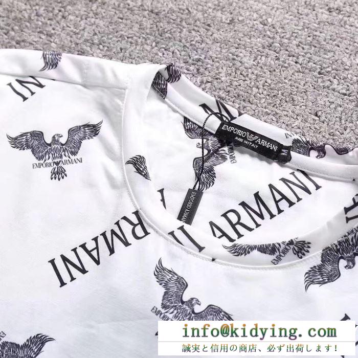 VIP 先行セール2019年夏 顧客セール大特価早い者勝ち armani アルマーニ 半袖tシャツ 3色可選
