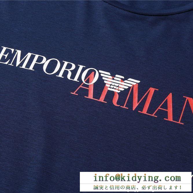19春夏正規品保証 春物１点限りvip顧客セール 最新の春夏アイテム 半袖tシャツ 3色可選 armani アルマーニ