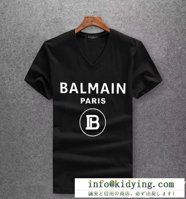 BALMAIN バルマン 半袖tシャツ 3色可選 ss19春夏入荷人気のスピーディ 春夏季超人気限定コラボ