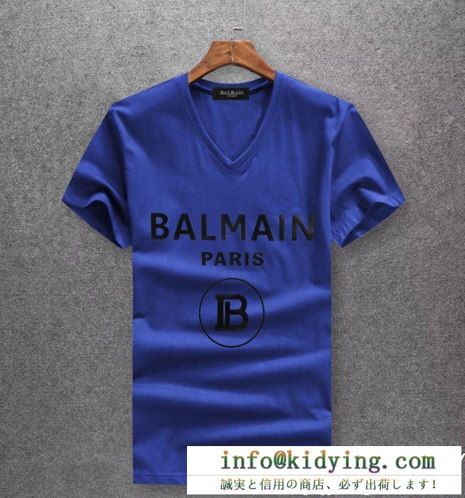 BALMAIN バルマン 半袖tシャツ 3色可選 ss19春夏入荷人気のスピーディ 春夏季超人気限定コラボ