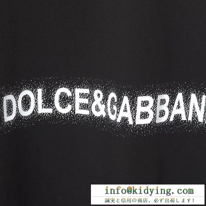 超激得品質保証　ドルガバコピー半袖tシャツスーパーコピー　ファッション感と実用感揃う　Dolce&Gabbana半袖tシャツ黒白2色　通気性も抜群