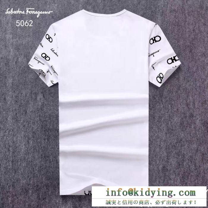 FERRAGAMO サルヴァトーレフェラガモ 半袖tシャツ 3色可選 19ss完売必至夏季 春夏新作限定 超入手困難