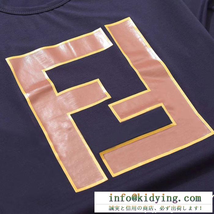 FENDI フェンディ 半袖tシャツ 3色可選 2019夏に意外と人気な新作 カジュアルの定番