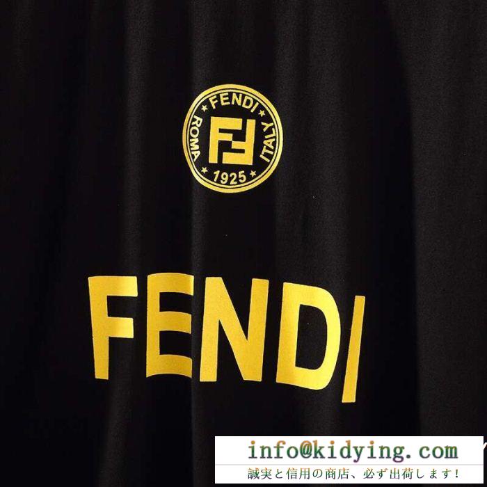 好感度が高いアイテム 最新の春夏アイテム fendi フェンディ半袖tシャツ 2色可選