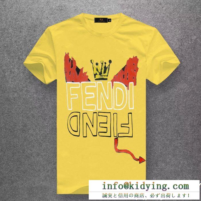 春夏新作奇跡の再入荷 19ss 待望の新作カラー fendi フェンディ多色可選 半袖tシャツ