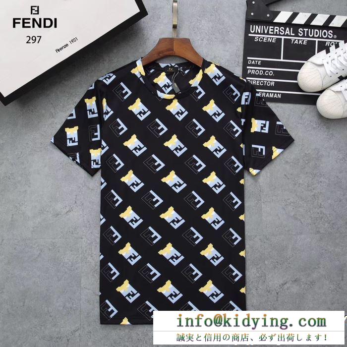 半袖Tシャツ 3色可選 2019夏に意外と人気な新作 安心送料関税込夏らしい新品 fendi フェンディ