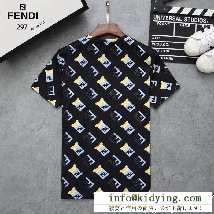 半袖Tシャツ 3色可選 2019夏に意外と人気な新作 安心送料関税込夏らしい新品 fendi フェンディ